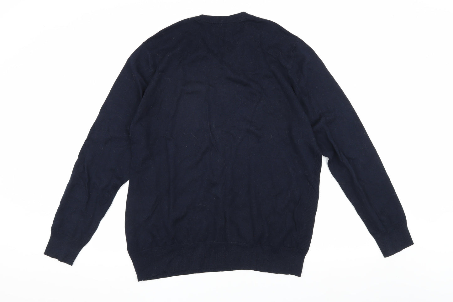 1778 Debenhams Men's Blue V-Neck Pullover Jumper L