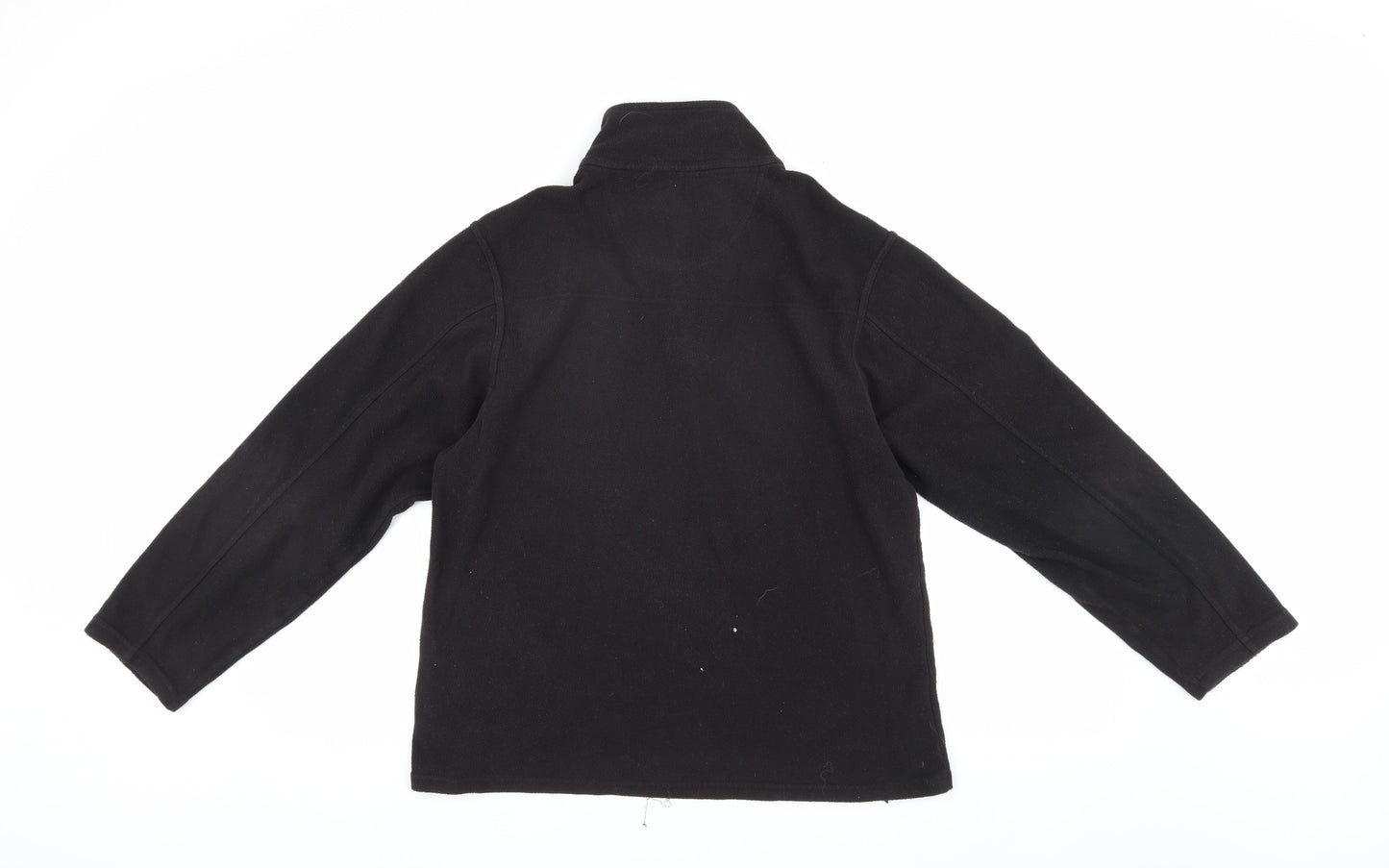 Mens UK Size M Marks and Spencer Black Henley Sweatshirt