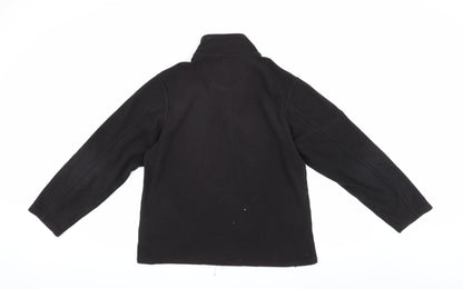 Mens UK Size M Marks and Spencer Black Henley Sweatshirt