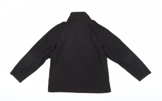 Mens UK Size M Marks and Spencer Black Henley Sweatshirt