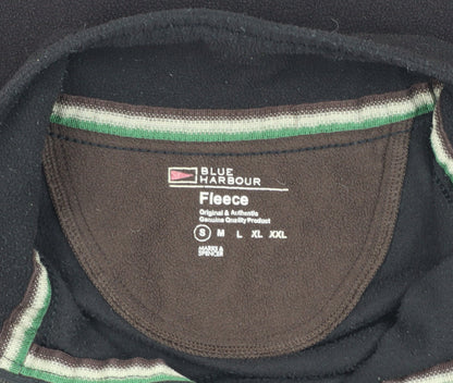 Mens UK Size M Marks and Spencer Black Henley Sweatshirt