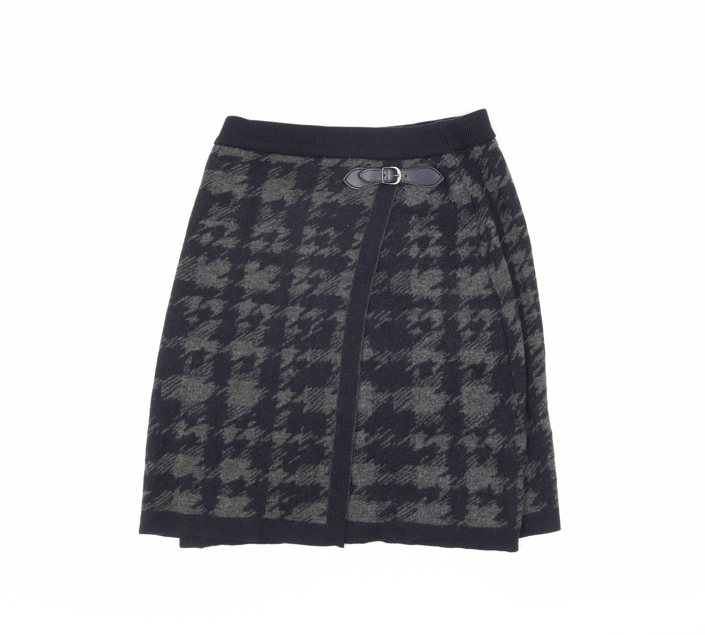 Marks and Spencer Women's Black Houndstooth Pencil Skirt