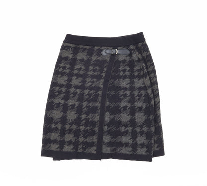 Marks and Spencer Women's Black Houndstooth Pencil Skirt