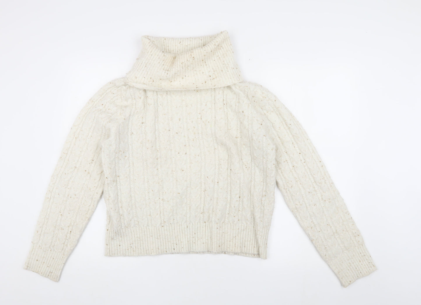 Womens UK Size M MNG Ivory Pullover Jumper