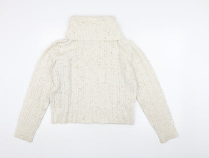 Womens UK Size M MNG Ivory Pullover Jumper