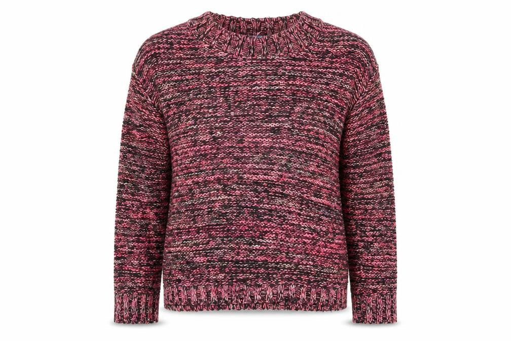 Aphorism Women's Multicoloured Chunky-Knit Jumper L
