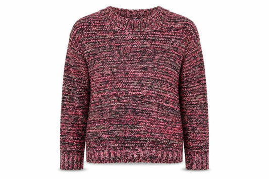 Aphorism Women's Multicoloured Chunky-Knit Jumper L