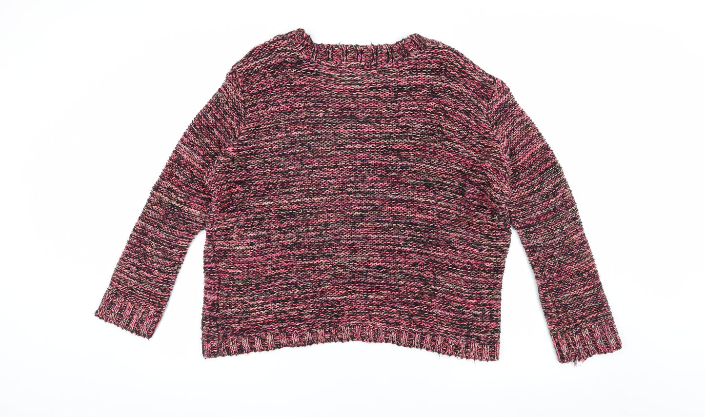 Aphorism Women's Multicoloured Chunky-Knit Jumper L