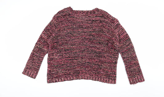 Aphorism Women's Multicoloured Chunky-Knit Jumper L