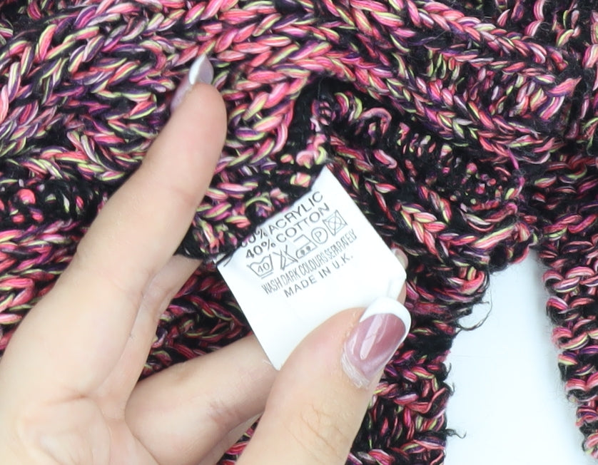 Aphorism Women's Multicoloured Chunky-Knit Jumper L