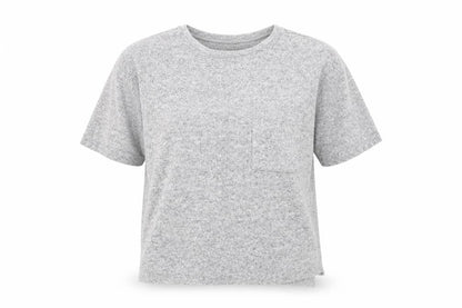 Womens UK Size M Zara Grey Basic T-Shirt