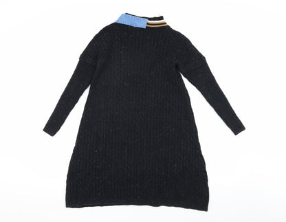 Blue Wave Women's Black Cardigan Size 12 Long Sleeve