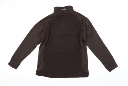 Work It Men's Brown Pullover Sweatshirt, M, 1/4 Zip