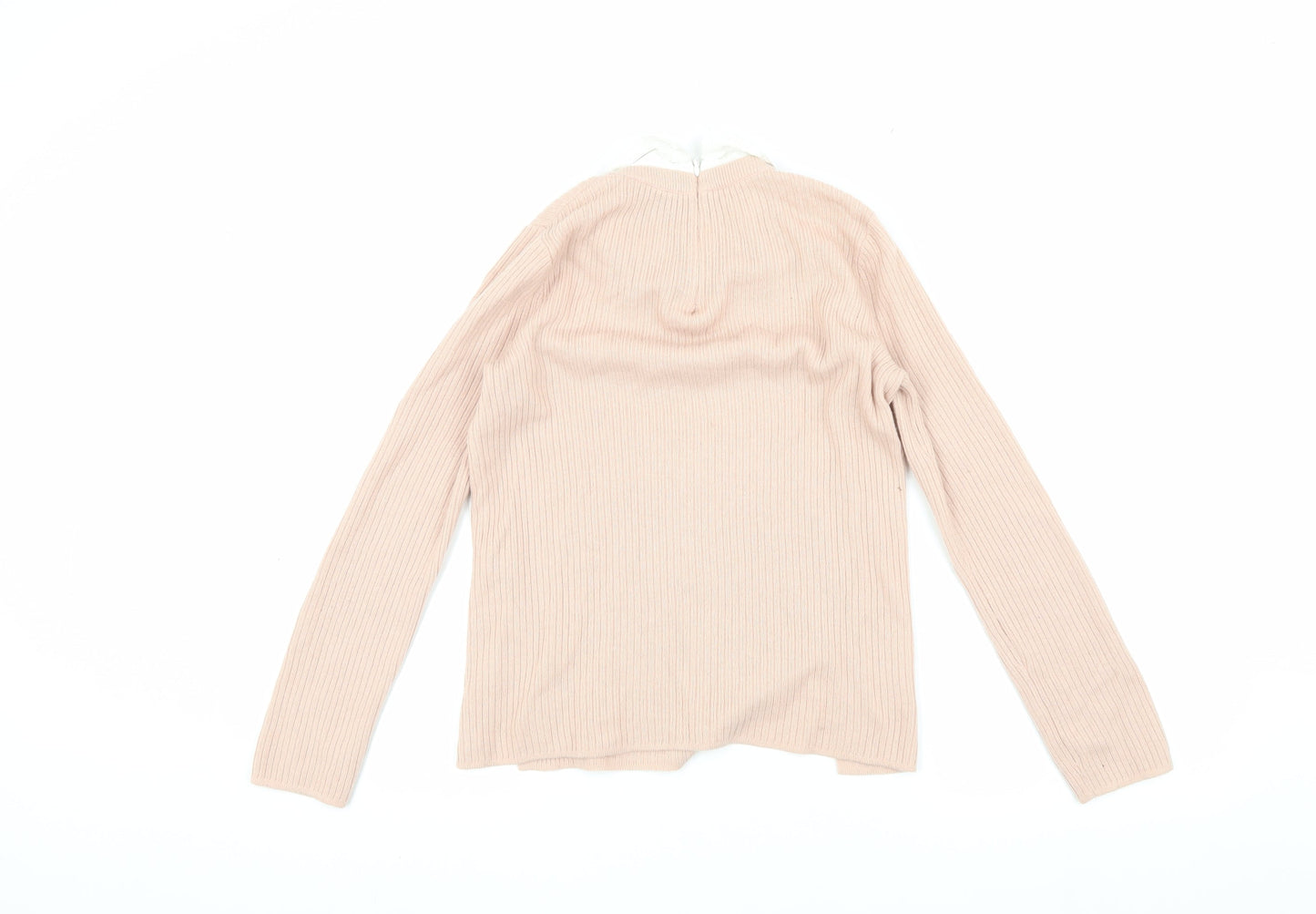 Womens UK Size 6 Topshop Beige Pullover Jumper
