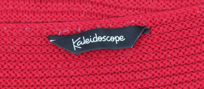 Kaleidoscope Red V-Neck Jumper Women's Size 26