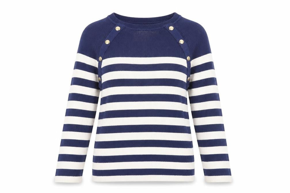 Womens UK Size M C&A Blue Pullover Jumper