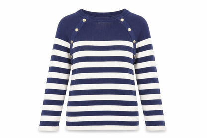 Womens UK Size M C&A Blue Pullover Jumper