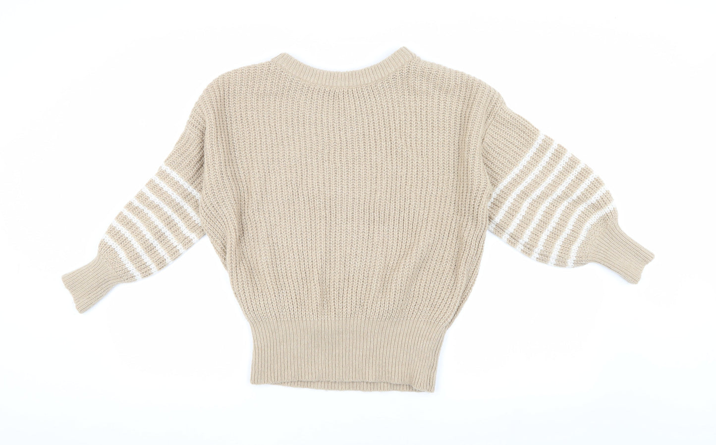 Womens UK Size XS And/Or Beige Pullover Jumper