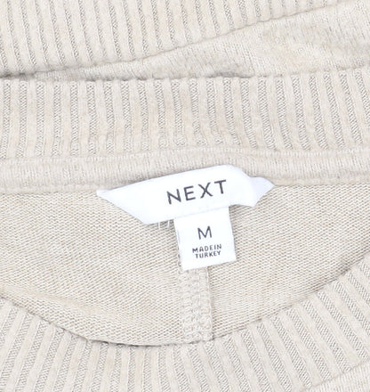 Womens UK Size M NEXT Beige Pullover Jumper