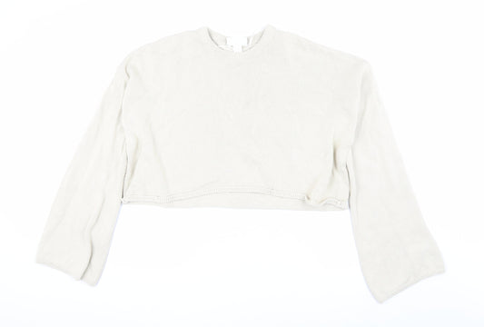 Womens UK Size L Monki Beige Pullover Jumper