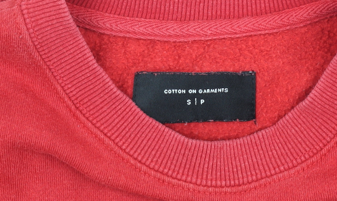 Cotton On Garments Red Men's Crew Neck Sweatshirt S