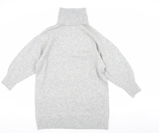 Womens UK Size XS MNG Grey Pullover Jumper