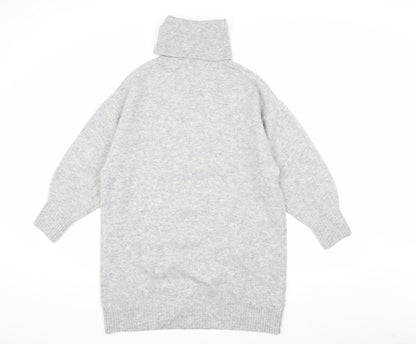 Womens UK Size XS MNG Grey Pullover Jumper