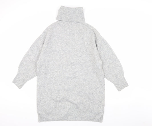 Womens UK Size XS MNG Grey Pullover Jumper
