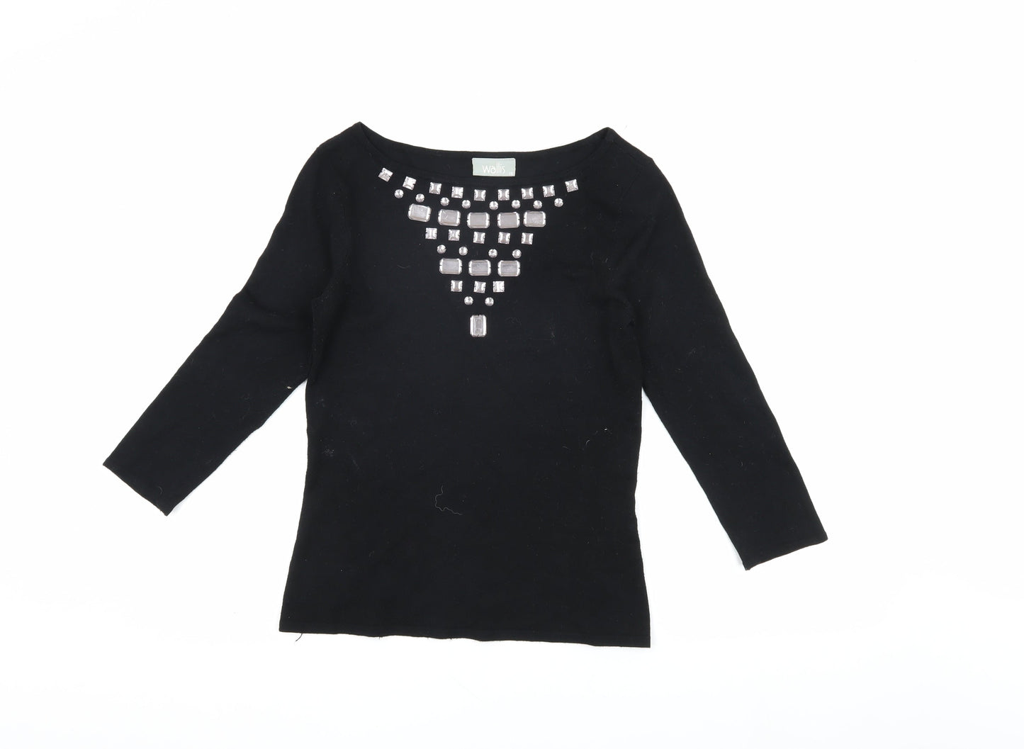 Womens UK Size 10 Wallis Black Pullover Jumper