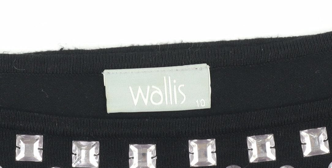 Womens UK Size 10 Wallis Black Pullover Jumper