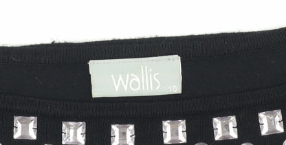 Womens UK Size 10 Wallis Black Pullover Jumper