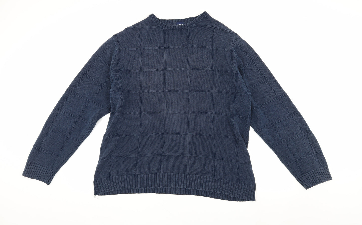 Basic Editions Men's Blue Pullover Jumper L