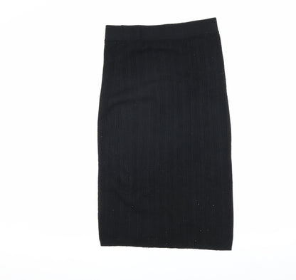 Marks and Spencer Women's Black Pencil Skirt, Size 12