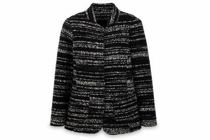 Marks & Spencer Women's Black Striped Jacket Size 6