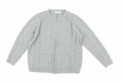 Womens UK Size 14 Honor Millburn Grey Basic Jacket