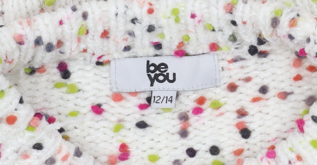 Be You Women's Multicoloured Pullover Jumper, Size 12