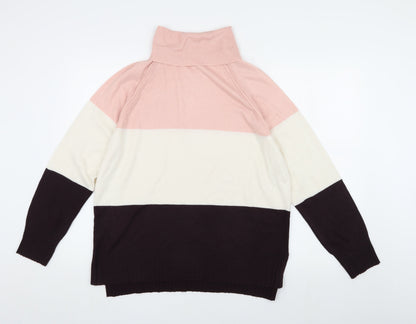 Womens UK Size 14 M&Co Multicoloured Pullover Jumper