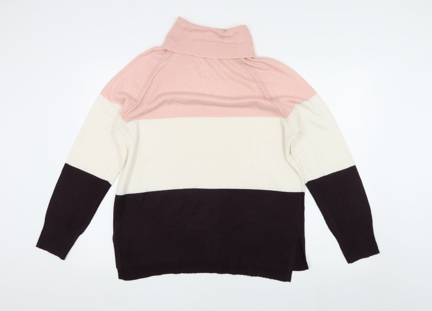 Womens UK Size 14 M&Co Multicoloured Pullover Jumper