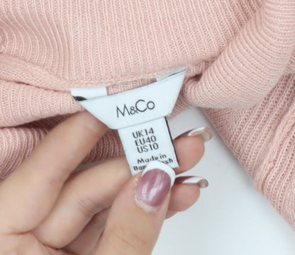 Womens UK Size 14 M&Co Multicoloured Pullover Jumper