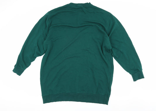 H&M Women’s Green Pullover Sweatshirt L