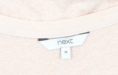 Womens UK Size 16 NEXT Pink Pullover Jumper