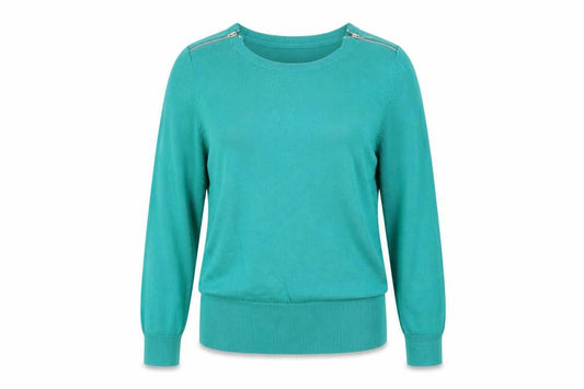 Front view of Red Herring Women's Green jumper, size 12