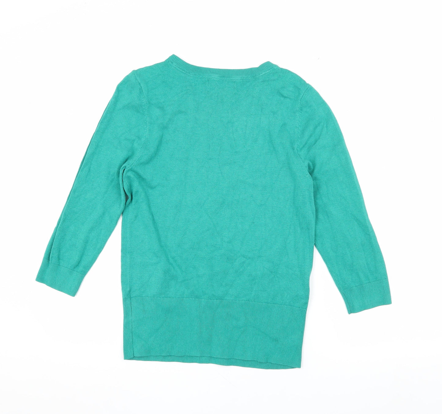 Womens UK Size 12 Red Herring Green Pullover Jumper