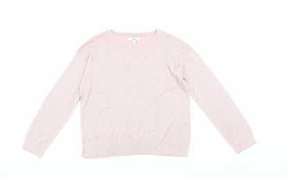 Womens UK Size S Marks and Spencer Pink Pullover Jumper