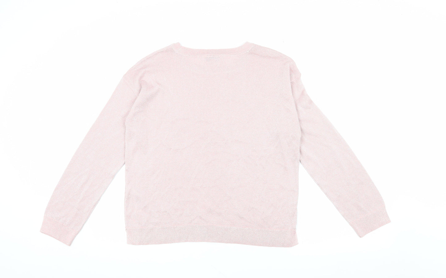 Womens UK Size S Marks and Spencer Pink Pullover Jumper