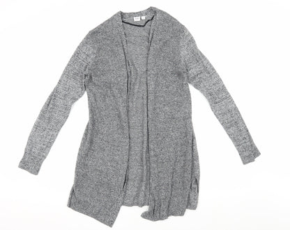 Gap Women's Grey Knit Open Front Cardigan M - Cotton Casual Wear