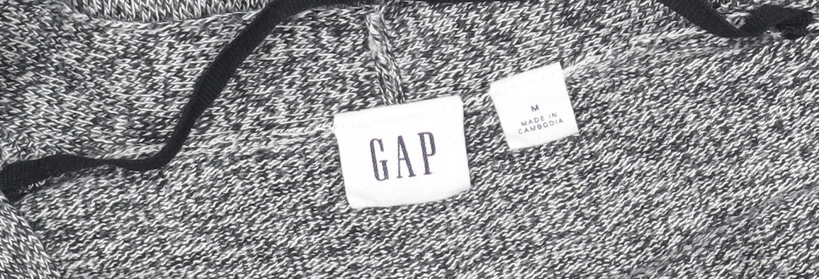 Gap Women's Grey Knit Open Front Cardigan M - Cotton Casual Wear