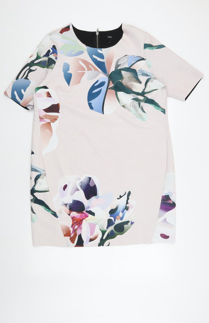 Next Women Multicoloured Floral Shift Dress Size 16