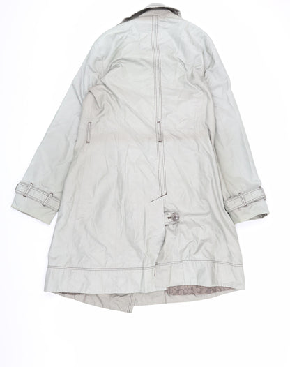Womens UK Size 12 Debenhams Beige Trench Coat