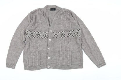 Womens UK Size 7XL Reflect Collection Grey Cardigan Jumper